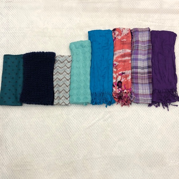 Various Accessories - Bundle of 8 Scarves